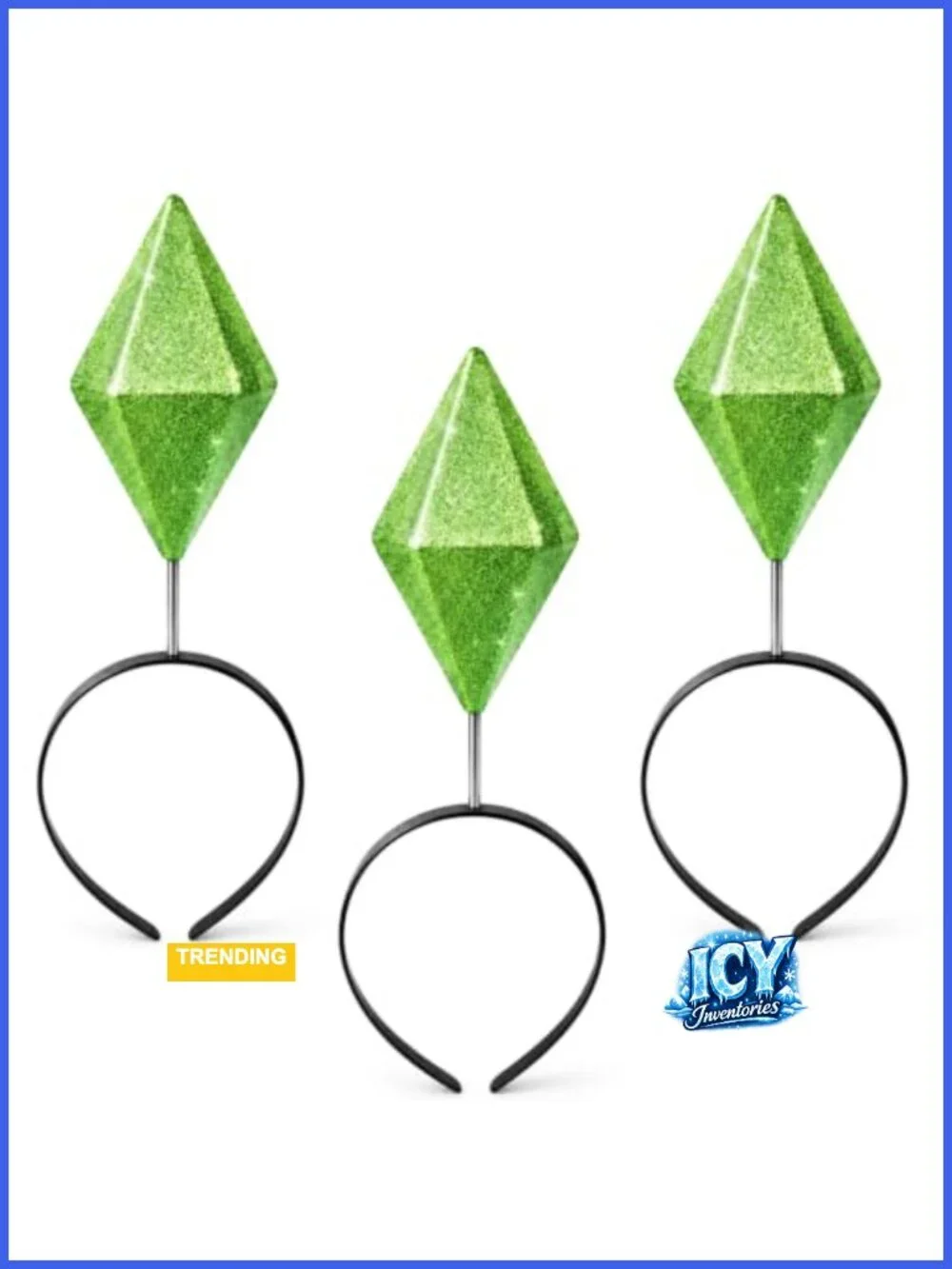 3 Pack Floating Gem Headbands Halloween Cosplay Costume Accessory Adult
